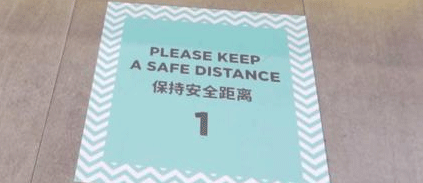 <b>Please     keep     a     distance  </b>